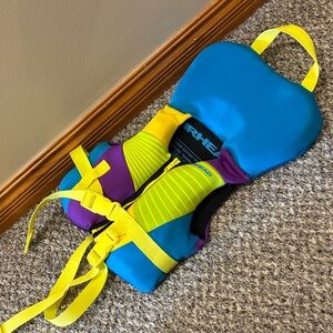 Vibrant Kids Swim Vest with Safety Straps